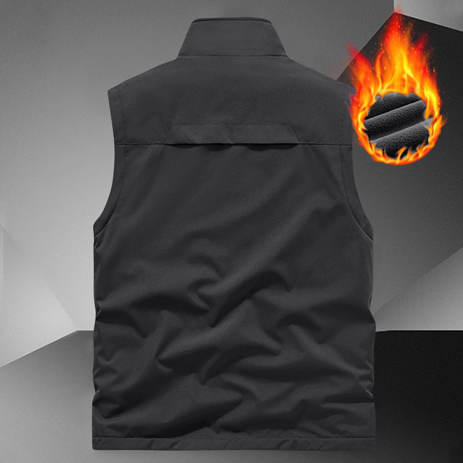 Dovford Men's Lightweight Softshell Vest Outerwear Windproof Sleeveless Jacket for Golf Running Hiking