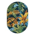 thumbnail image 2 of Unique Loom Outdoor Botanical Collection Area Rug - Calypso (5' 3" x 8' Oval Multi/Light Blue), 2 of 11