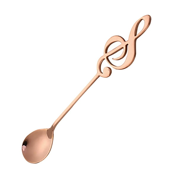 Music Stainless Steel Spoon Dessert Spoon Teaspoon Music Bar Spoon