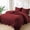 Burgundy, variant on Moonlight20015 3 Piece Quilt Set Ultrasonic Lightweight Microfiber Floral Pattern Gray Queen
