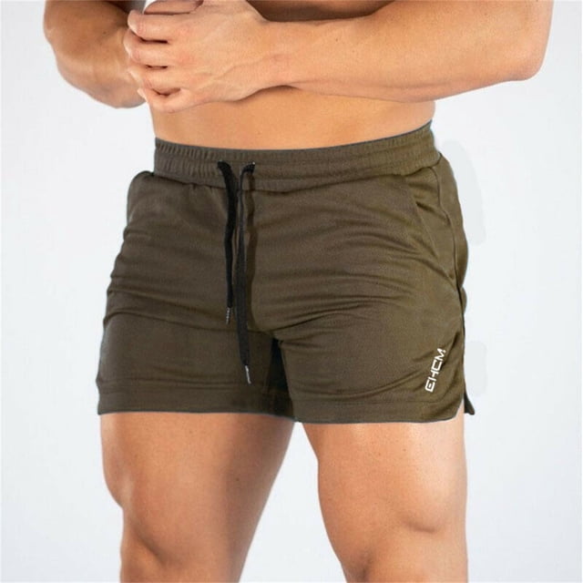 Txlixc Pantalones cortos de correr para hombres, pantalones de ejercicios de estiramiento respirables Txlixc moda