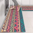 thumbnail image 2 of Kitchen Rugs Sets Of 2,Colorful Geometric Striped Pattern Anti Fatigue Kitchen Mat Rugs Non Slip Washable,Decorative Kitchen Floor Mats for Kitchen,Sink,Laundry,17"X47", 2 of 5