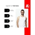 thumbnail image 4 of Starter Men's Breathable Tagless Tank Top Under Shirts, 6-Pack, 4 of 7