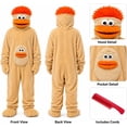 thumbnail image 4 of Funny Big Mouth Monster Onesie Silly Monster Onesie with Comb Plush Pajamas Home Loungewear (No Shoes Included), 4 of 7