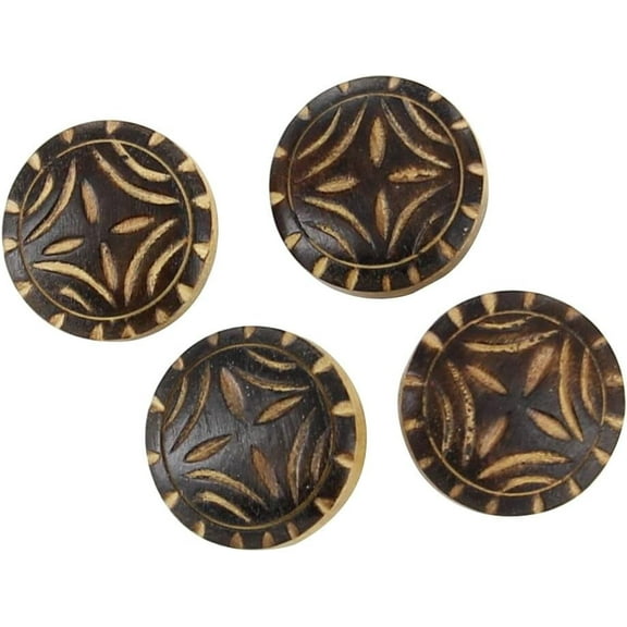 Armory Replicas Handmade Horn Life Essence Button Set - 4 Piece