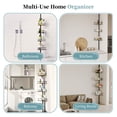thumbnail image 6 of Corner Shower Caddy Tension Pole - 4 Tier Adjustable (30.7"-118") Bathroom Shower Organizer with Soap Holder, Rustproof Shower Shelves Shower Rack, 6 of 7