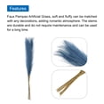 thumbnail image 4 of Uxcell 8Pcs Hierba de Pampas Falsa de 21" para Decoración de Bodas Azul, 4 of 7