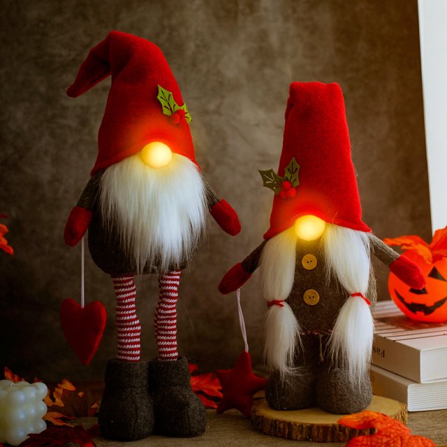 Muñeco sin rostro, Reno, Grinch, Gnomo de Navidad, adornos de felpa, Tomte, suministros de decoración navideña, regalos