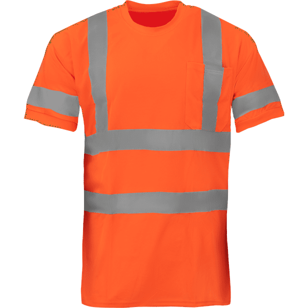 Generic AYKRM Hi Vis T Shirt ANSI Class 3 V Neck Reflective Safety High