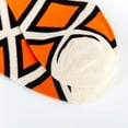 thumbnail image 2 of Orange, Black and White Geometric Pattern Ankle Socks (Adult Large - Men's Shoe Sizes 8-12), 2 of 3