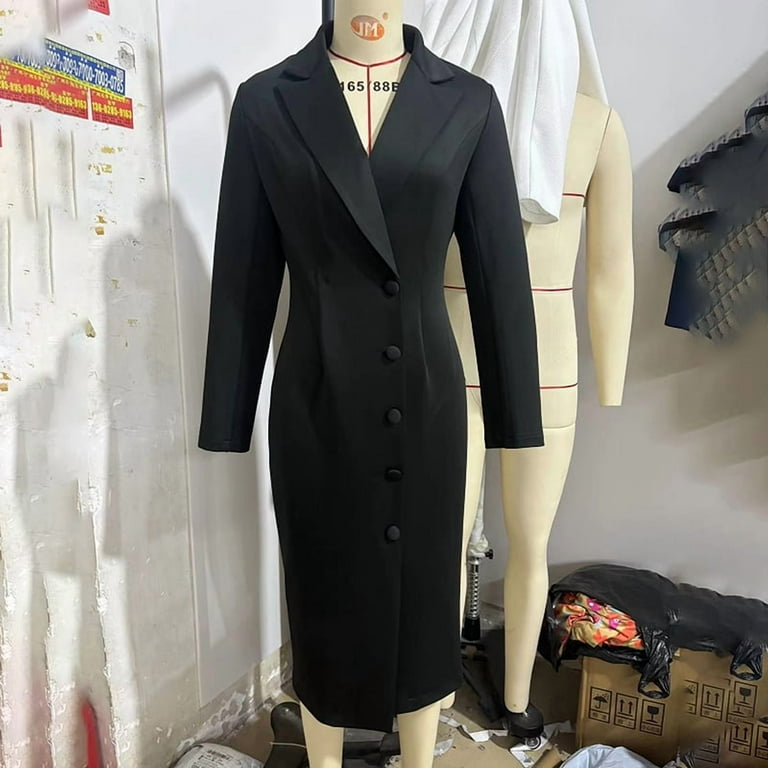 black long sleeve office dress Women's Roll Up Long Sleeve Button Down Shirt Dress Casual Loose Front  Split Work Business Dressy Midi Dresses with Belt Black at Amazon Women's  Clothing store