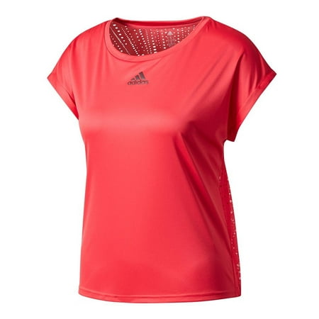 adidas Women`s US Series Tennis Tee Energy Pink and Bright adidas Women`s US Series Tennis Tee Energy Pink and Bright