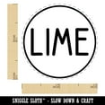 thumbnail image 2 of Lime Flavor Scent Rounded Text Self-Inking Rubber Stamp Ink Stamper - UV Ink - Mini 1/2 Inch, 2 of 7
