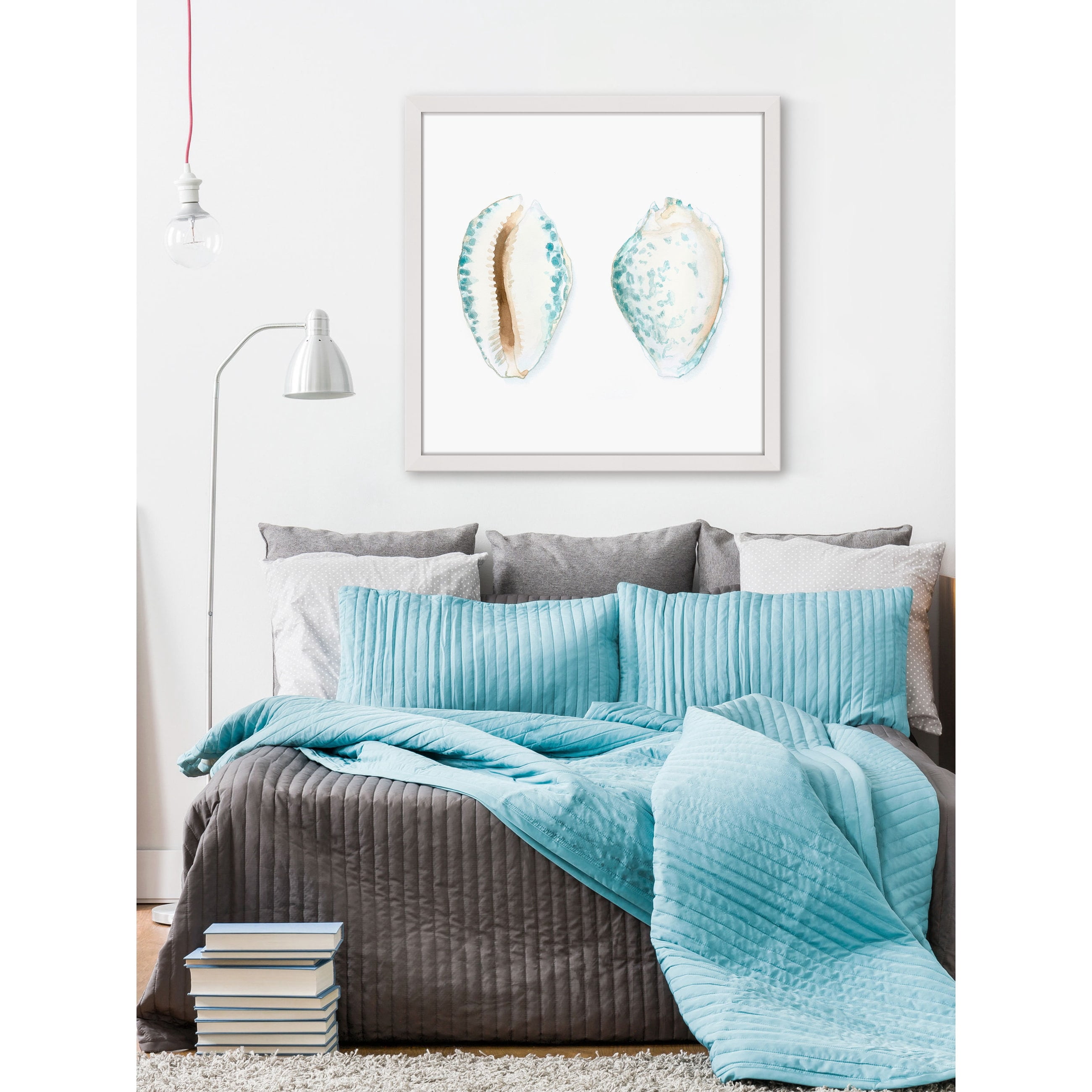 Marmont Hill "Watercolor Shells VI" Framed Painting Print