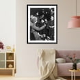 thumbnail image 3 of Historic Framed Print, [A.R.C. officer with two children and other people standing behind them, Belluno, Italy], 17-7/8" x 21-7/8", 3 of 9