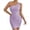 *1-Purple, variant on Women's Sleeveless High Neck Textured Bodycon Mini Dress,Ladies Form-Fitting Butt Lift Tank Dress,Night Out Club Party Wear For Women,White,XS-L