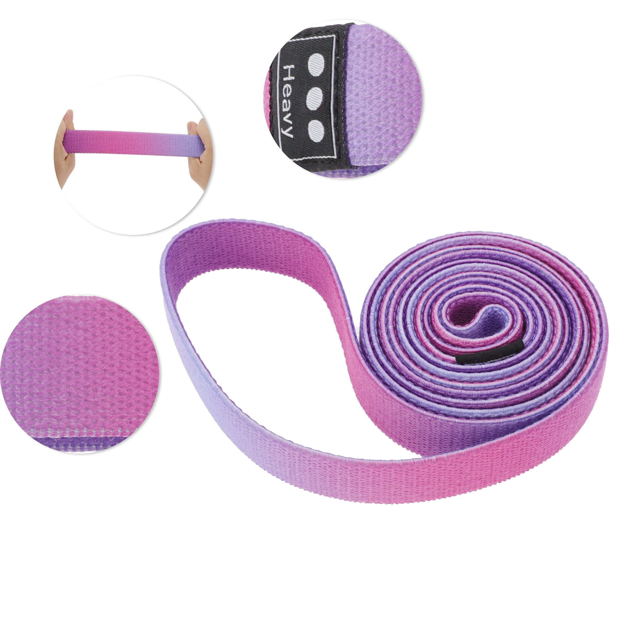 Unique Bargains 1pc Women Yoga Stretch Band 78.74 Length Gradient Blue