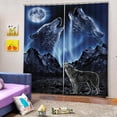 thumbnail image 4 of Conjunto De 2 Paneles Teen Animal Decor Window Bckout Cortina SM SunniMix Cortina de poliéster, 4 of 8
