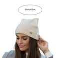thumbnail image 6 of D-GROEE Women Cat Ear Beanie Hat Wool Braided Knit Trendy Winter Warm Cap, 6 of 7