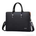 thumbnail image 2 of Maletín de hombre, informal, de gran capacidad, para negocios, bolso de hombre Sense, maletín para iPad y ordenador, 2 of 5
