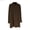 Coffee, variant on And Winter Warm Half High Collar Base Layer Casual Collared Shirt, Size X-Large