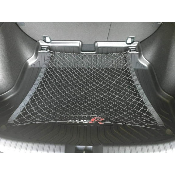 EACCESSORIES EA Trunk Organizer Cargo Net for Honda Civic 2017-2023 – Floor Style Cargo Net for Hatchback – Premium Mesh Car Trunk Organizer Vehicle Carrier Storage–Compatible with Honda Civic
