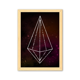 thumbnail image 1 of Estrella de cristal fantasía universo cielo Cuadro de madera decorativa marco de casa A4, 1 of 3