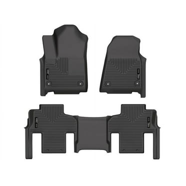 Husky Weatherbeater Floor Mats Fit 22-25 Grand Wagoneer Frnt/2nd Row 3pc Black