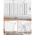thumbnail image 5 of Fluorescent Light Covers for Ceiling Lights 3 Pack, Grey Botanical Magnetic Classroom Light Covers 4x2 Feet, Summer Botanical Leaf Vertical Stripes Fluorescent Ceiling Filters for Office Classroom, 5 of 7