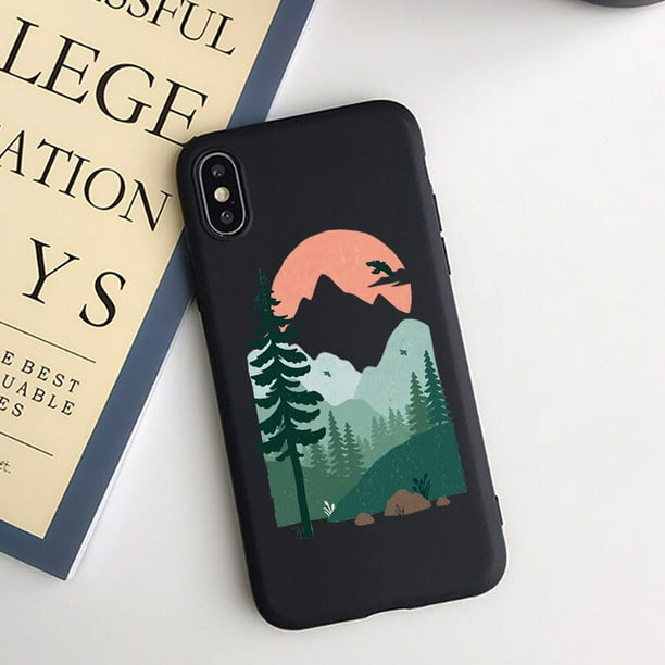 Funda de árbol de montaña puesta de sol para Xiaomi Redmi Note 8 9 10 7 8T 9S 10S 9C 10C Mi 9T 10 11 10T 12 Lite Poco X3 NFC X4 Pro TPU Fundas Tan Jianjun unisex