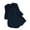 Navy Blue, variant on Women's Knot Long Sleeve Button Down V Neck Shirt - Loose Fit, Multicolor, Cotton, All-Season Casual Top, S-XXXL