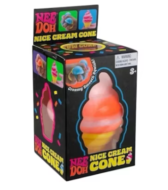 Nee doh Nice Cube, Nice Cream and Cool Cat, 1 of each random colors