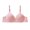 Pink, variant on Plus Size Bras for Women Sexy Comfortable Breathable Small Chest Gathered Side Bra Small Cup Bra Thin No Steel Ring Breathable Bow Adjustable Shoulder Strap Everyday Bras,80B