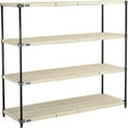 thumbnail image 2 of Global Industrial PM24727N5 Beige & Blue Nexelite Vented 5 Tier Nexelon Plastic Shelving - 72 x 24 x 74 in., 2 of 5