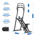 thumbnail image 3 of MERACH Stair Stepper Exercise Machine, Newly Upgraded 9 Levels Resistance Adjustable Climber, Compact Foldable Full-Body Workout Stepper Home Cardio Exercise Equipment, 3 of 8