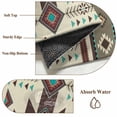 thumbnail image 6 of Non-Slip Rug Pad Rugs Aztec Tribal Ethnic Style Rectangle Area Rugs 5x7Ft Soft Carpet Pads for Living Room Kids Room, Retro Brown Geometric, 6 of 9