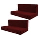 thumbnail image 5 of Fundas de asiento para RV shamjiam fundas de cojín para Camper rojo 4 piezas, 5 of 8