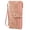 Pink, variant on Womens Print Floral Wallet Leather Credit Card Holder Wallet RFID Wristlet Wallet for Women Ladies Clutch Long Purses