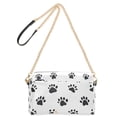 thumbnail image 2 of FORMRS Women Crossbody Purse with Chain Strap Vegan Leather Shoulder Handbag, Black Cartoon Cat Paw, 2 of 7