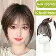 thumbnail image 5 of Bangs Hair Clip Mini Fringe Hairpiece Straight Clip Topper in Forehead N5Y8, 5 of 5