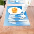 thumbnail image 5 of XMXY Woven Placemats Set of 6 PCS, Clouds Date of Birth Table Mats Washable Heat Resistant Placemats, 5 of 6