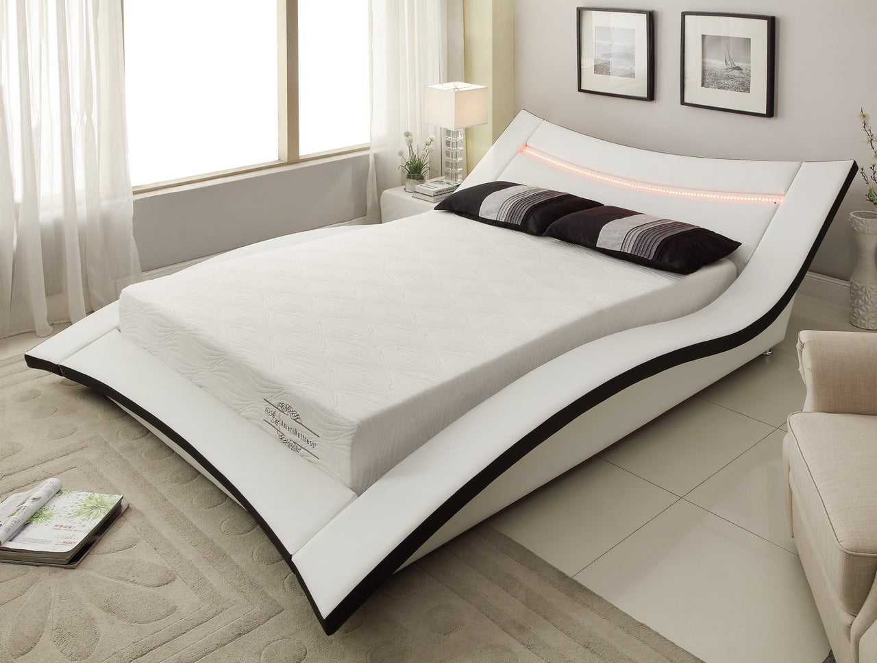 10" Eastern King Green Tea Infused Polyester Memory Foam Mattress