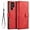 Red, variant on Fine Vintage Wallet Style Leather Phone Case with Card Slot Holder PU Protective Cover for Samsung Galaxy S23 S22 Ultra S21 Plus S20 FE 5G(Blue,Samsung S22)