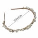 thumbnail image 3 of Diadema con perlas sintéticas para mujer: aleación de oro, antideslizante, para bodas, fiestas y decoración diaria, 3 of 8