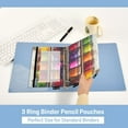 thumbnail image 5 of Ckdifva Jam Jars Pencil Pouch 3 Ring Zipper Pencil Case Binder Pockets Clear Top Cosmetic Bag 2 Pack, 5 of 6