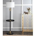 thumbnail image 2 of JONATHAN Y 61" Metal LED End Table Floor Lamp, Black/Brass, Traditional, Bulb Included (JYL3002A), 2 of 2