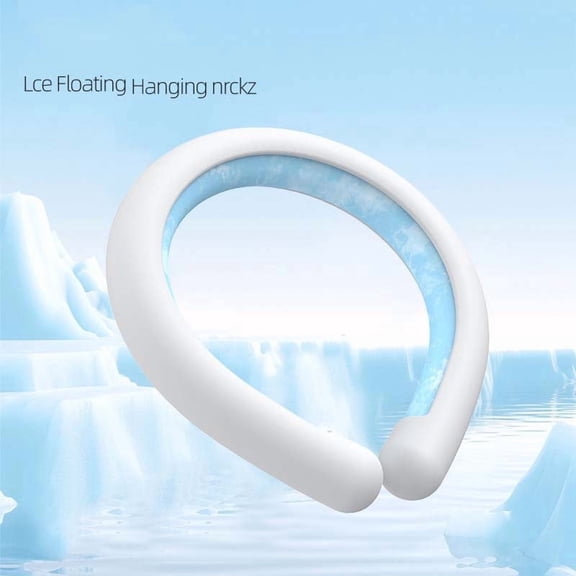Cooling Neck Wraps, Neck Cooling Tube, Reusable Ice Ring Neck Cooler Indoor Outdoor, Hands-Free Wearable Neck Cooler