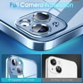 thumbnail image 3 of Crystal Clear Case for iPhone 13, [Not Yellowing] [Camera Protection] [Military Grade Drop Tested] Transparent Shockproof Protective Phone Case Soft Silicone Slim Cover, 6.1 inch, Blue, 3 of 16