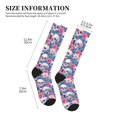 thumbnail image 4 of Pofeuu white flower Skull blue Print Compression Socks for Women & Men Circulation - Best Support for Nurses,Running,Athletic,Sports, 4 of 7
