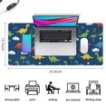 thumbnail image 5 of Long Mouse Pads for Desk,DarkBlue Dinosaurs Clouds Pattern Desk Mats on Top Of Desks, Desk Mouse Pad Extra Large with 3mm Non-Slip Base and Stitched Edge for Gaming,Office,Work,Home 35.4"x15.7", 5 of 6